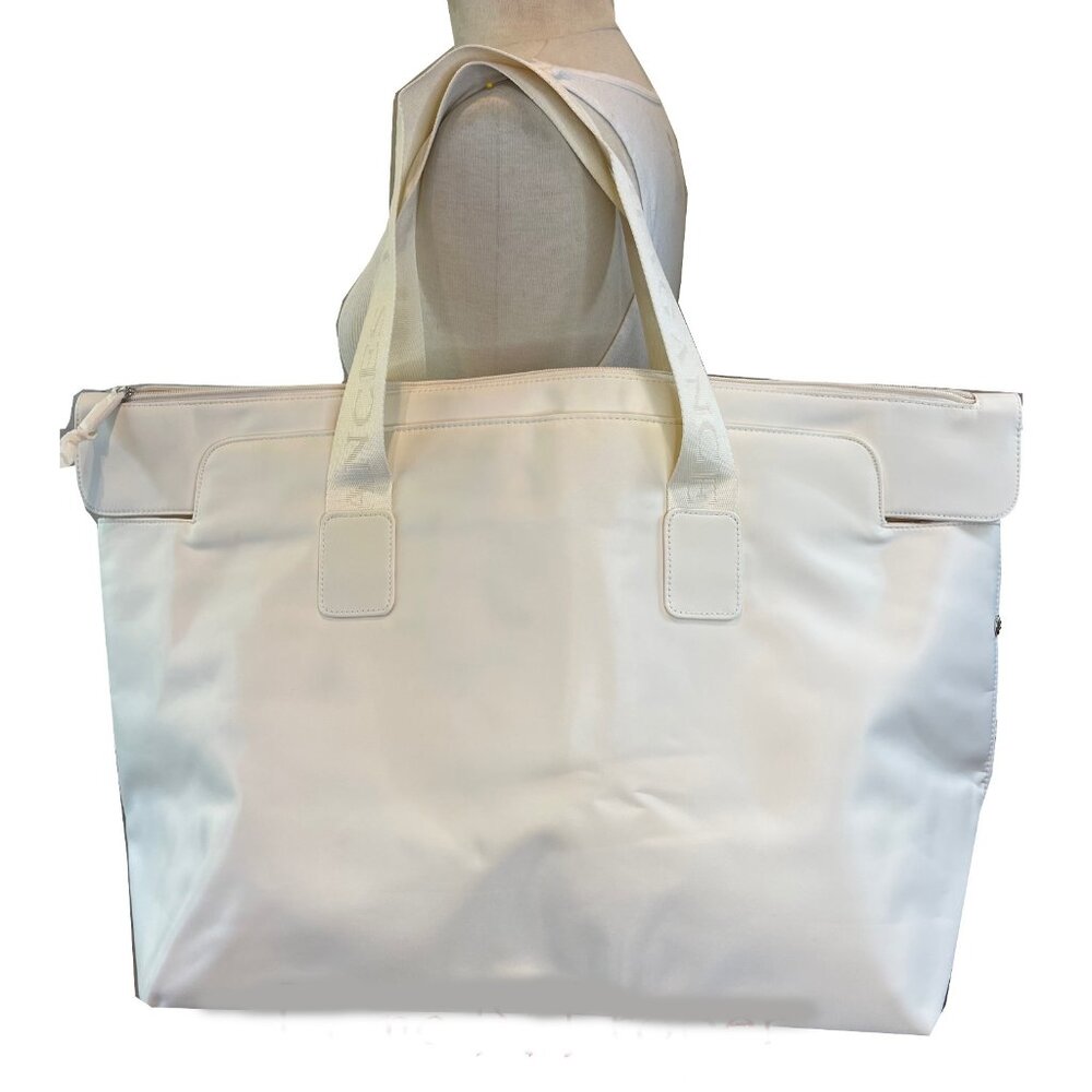 Vintage Burberry Fragrance Beige Duffle Tote Bag Novacheck Tag - Picture 2 of 12
